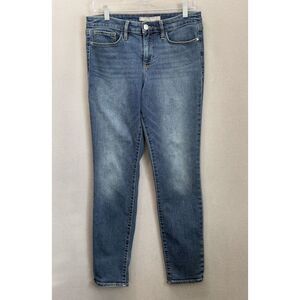 Athleta Jeans Women's Size 8 Blue Stretch Slim Fits 30x29 Mid-Rise Stretch Denim